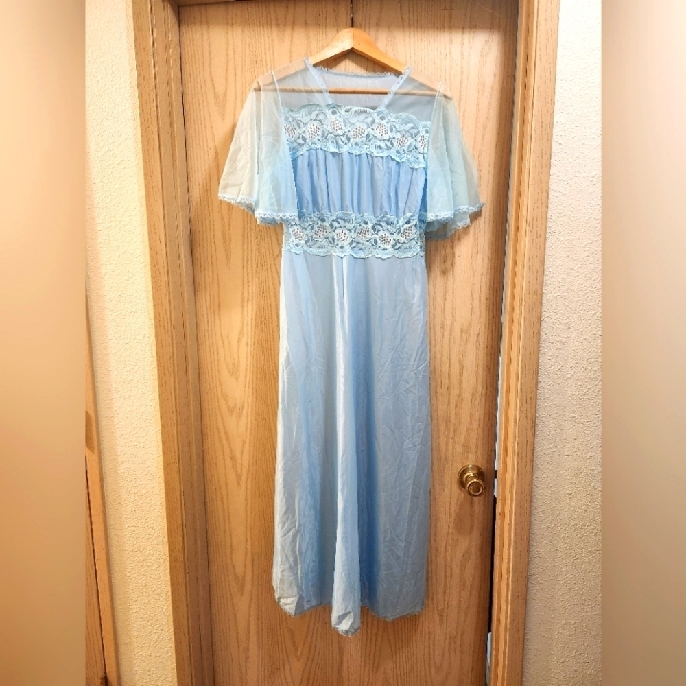 Vintage 1970s Graziella Women's Nightgown Dress